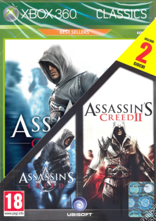 Compil Assassin's 1 + Assassin's 2 videogame di X360