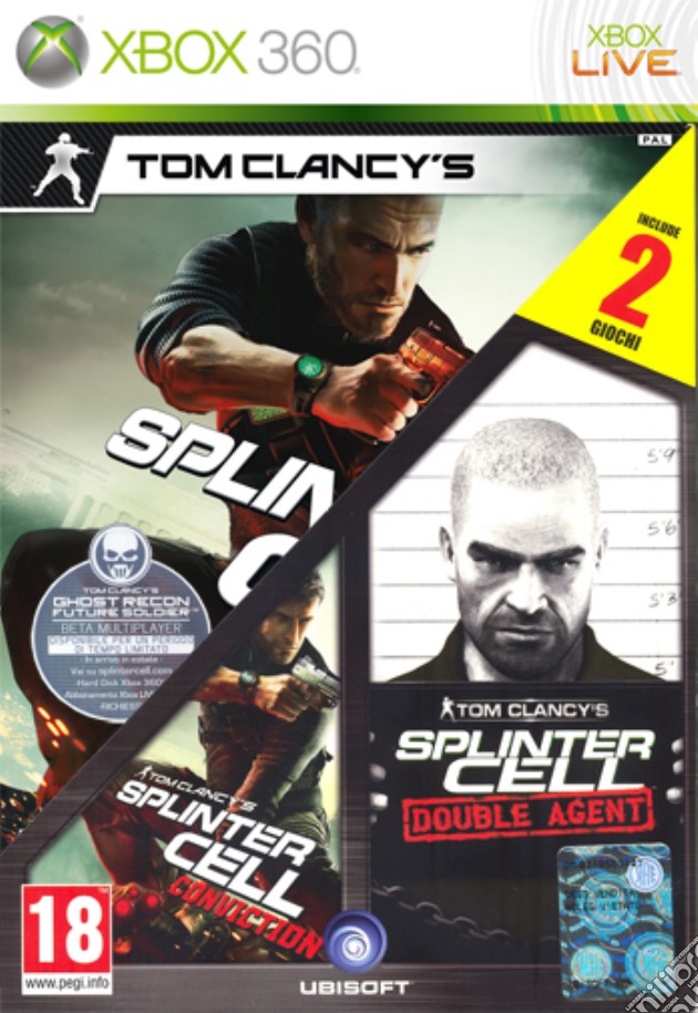 Compil Splinter Conviction+Double Agent videogame di X360