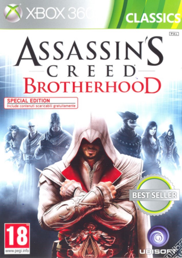 Assassin's Creed Brotherhood relaunch videogame di X360