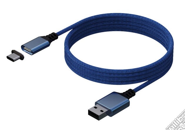KONIX Magnetic Cable 3M PS5 Blue videogame di ACC