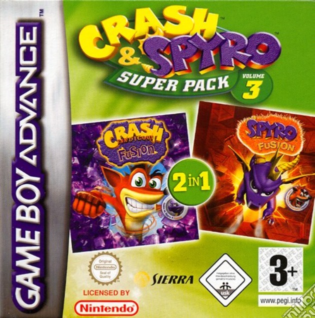 Crash Fusion + Spyro Fusion videogame di GBA
