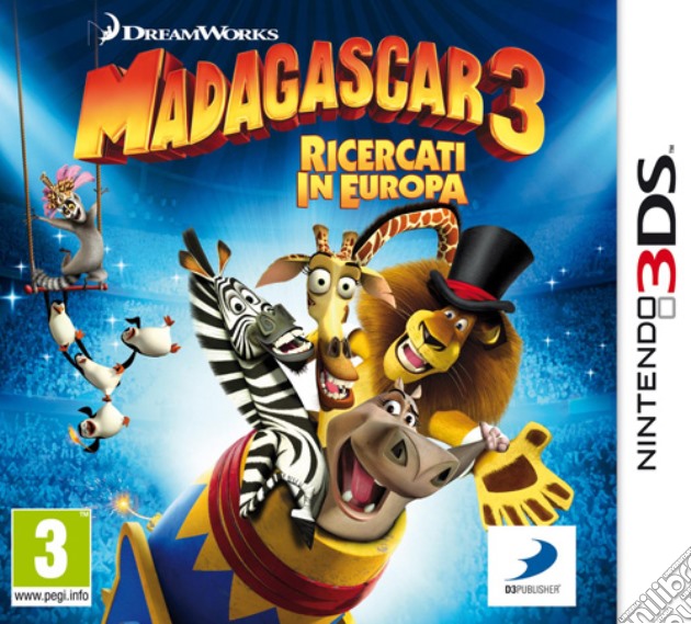 Madagascar 3 videogame di 3DS