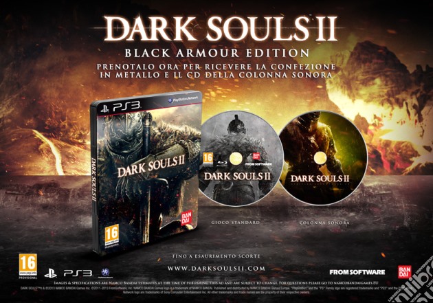 Dark Souls 2 Black Armor Day One Edition videogame di PS3