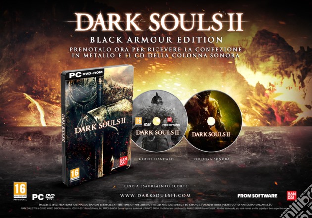 Dark Souls 2 Black Armor Day One Edition videogame di PC