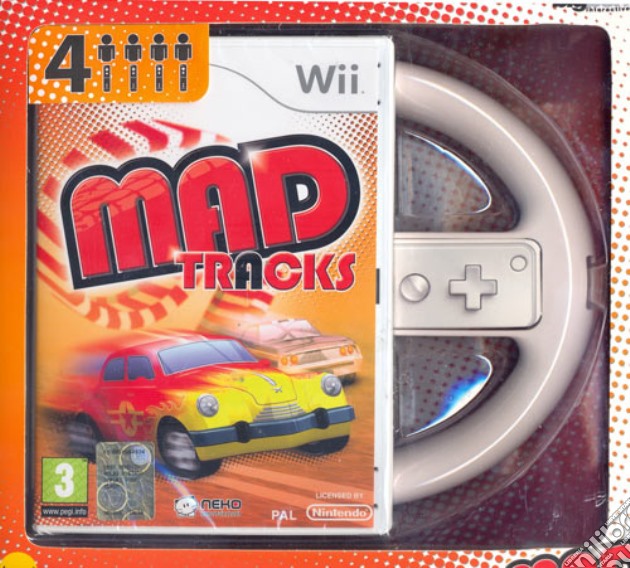 Mad Tracks + Volante videogame di WII