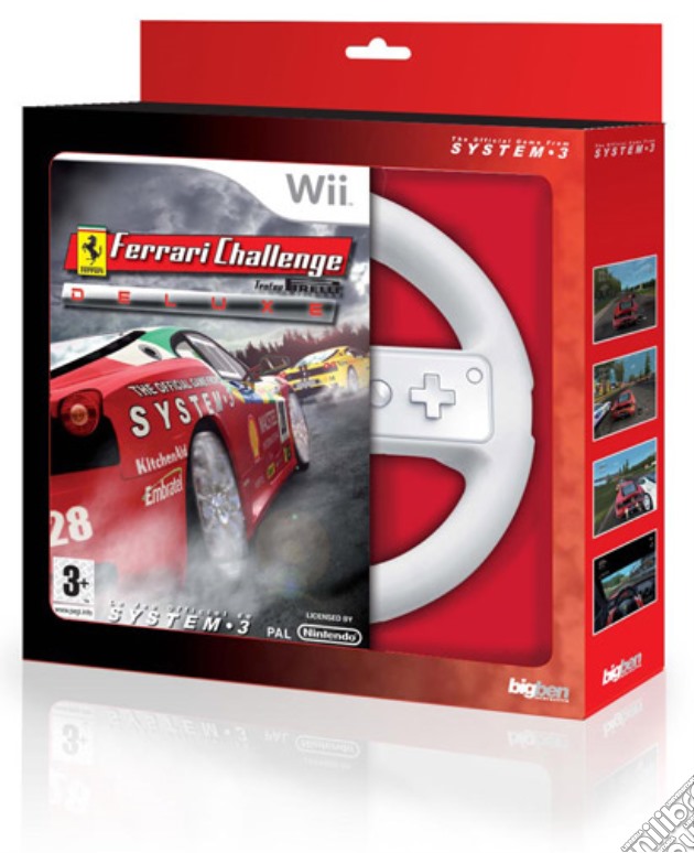 Ferrari Challenge + Wheel videogame di WII