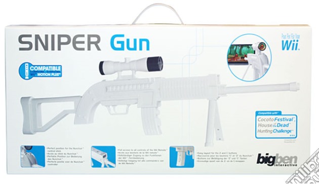 WII Sniper Gun White videogame di WII