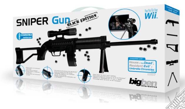 WII Sniper Gun Black videogame di WII