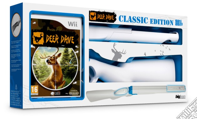 Deer Drive + Fucile bianco videogame di WII