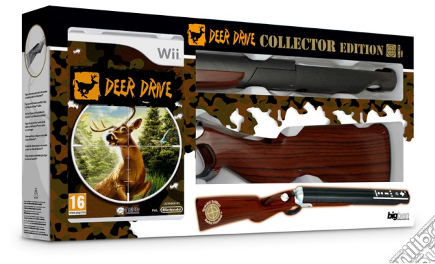 Deer Drive + Fucile n/radica videogame di WII