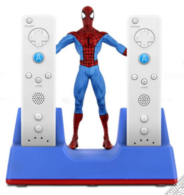Wii base di ricarica 3d Spiderman Bigben videogame di WII