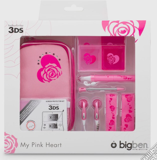 3DS Pack Pink Bigben videogame di 3DS
