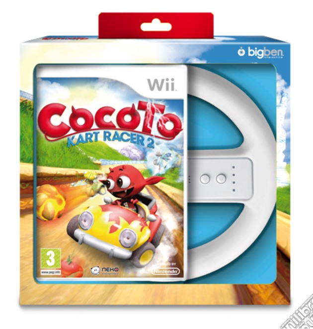 Cocoto Kart Racer + wheel videogame di WII