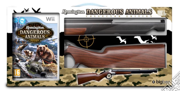 Remington Dangerous Animal + fucile coll videogame di WII