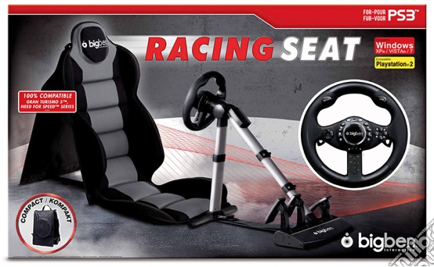 Racing Seat 2 + Volante Bigben videogame di PS3