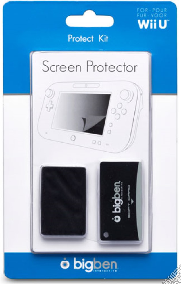 BB Screen Protect+panno antistatico WiiU videogame di ACOG