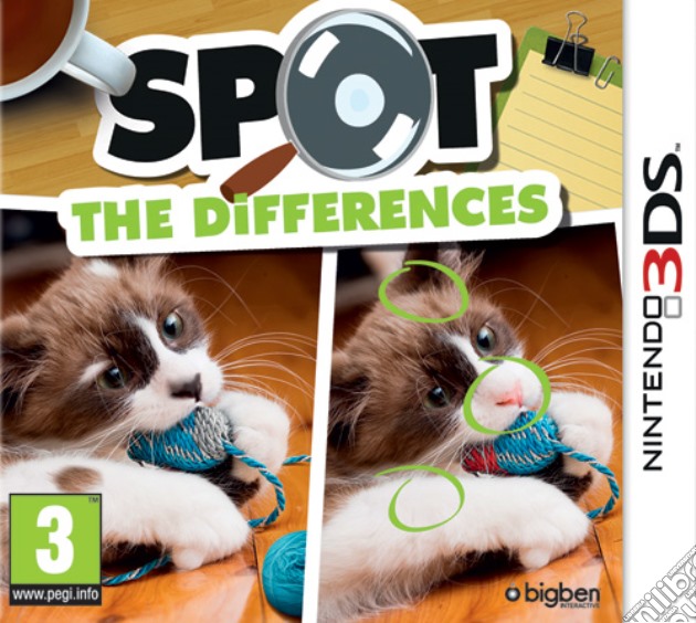 Spot The Differences videogame di 3DS