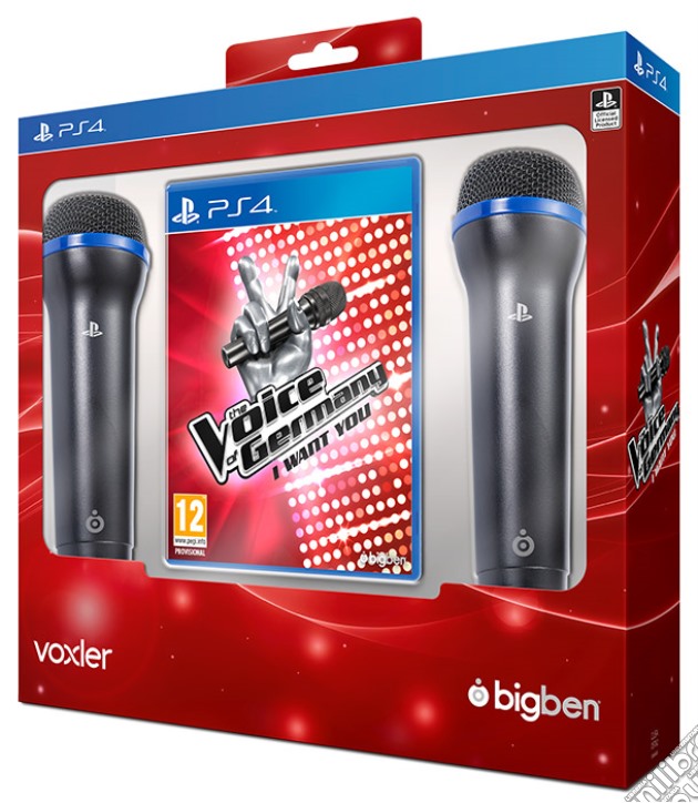 The voice  + 2 Microfoni videogame di PS4