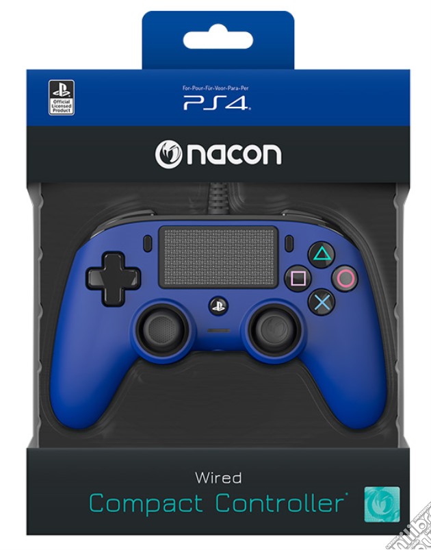 NACON PS4 Controller Wired Blue videogame di ACC