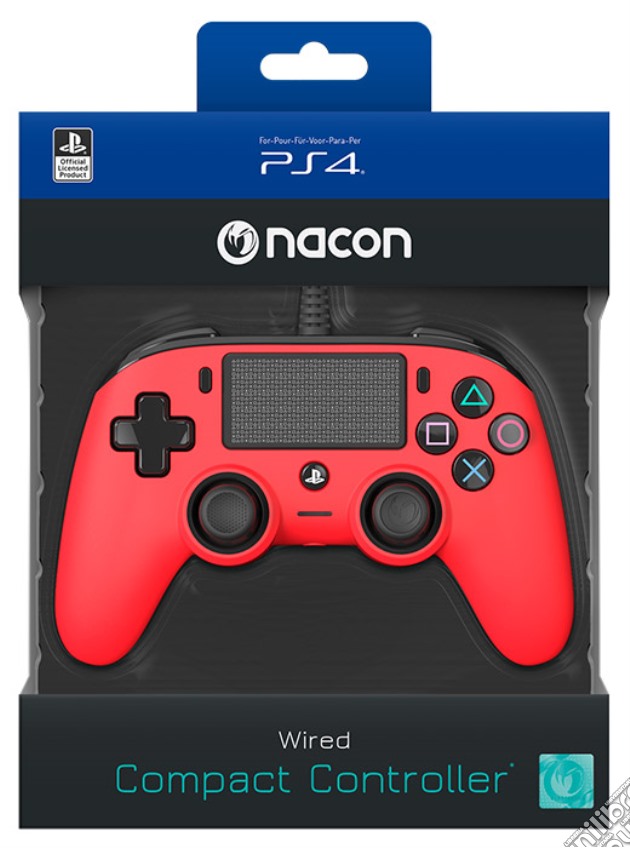 NACON PS4 Controller Wired Red videogame di ACC