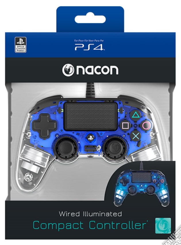 NACON PS4 Controller Wired Light Blue videogame di ACC