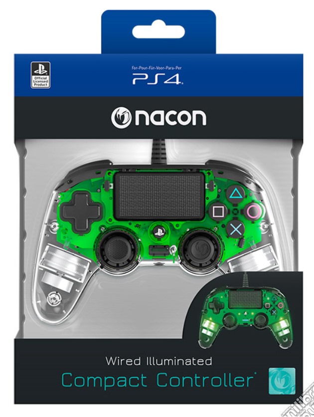 NACON PS4 Controller Wired Light Green videogame di ACC
