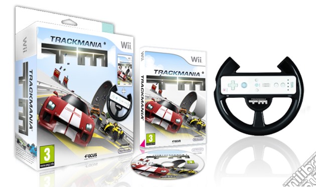 Trackmania + Wheel videogame di WII