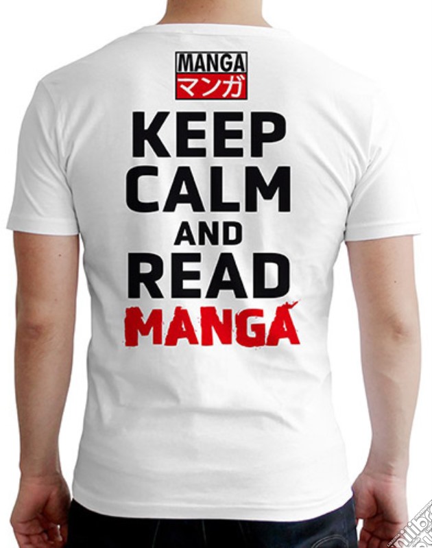 T-Shirt Keep Calm Read Manga XL videogame di TSH