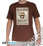 T-Shirt One Piece Monkey D.Luffy Wanted XS Chocolate game acc
