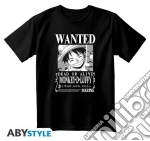T-Shirt One Piece Monkey D.Luffy Wanted L Black game acc