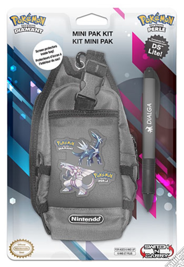 BD&A NDS/GBA Mini Pak Kit Pokemon D&P videogame di NDS