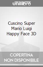 Cuscino Super Mario Luigi Happy Face 3D videogame di GCUS