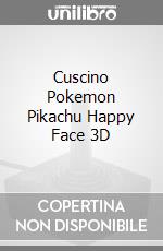 Cuscino Pokemon Pikachu Happy Face 3D game acc