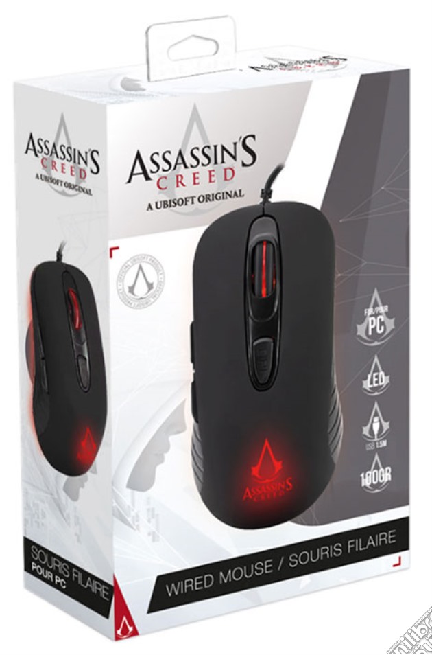 FREAKS PC Mouse Wired Assassin's Creed Logo videogame di ACFG