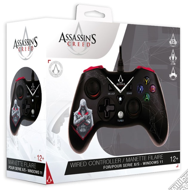 FREAKS XBX/PC Gamepad Wired Assassin's Creed videogame di ACFG