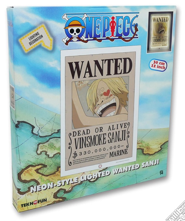 Lampada da Muro One Piece Wanted Sanji videogame di GLAM