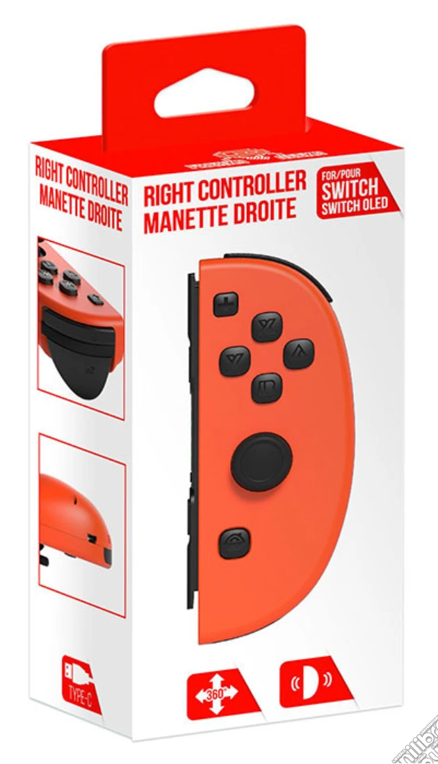 FREAKS SWITCH Joy-Con Bluetooth Destro Arancione V2 videogame di ACFG