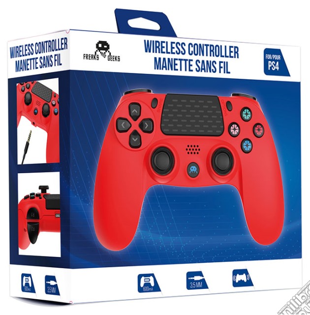 FREAKS PS4 Controller Wireless Basics Red videogame di ACFG