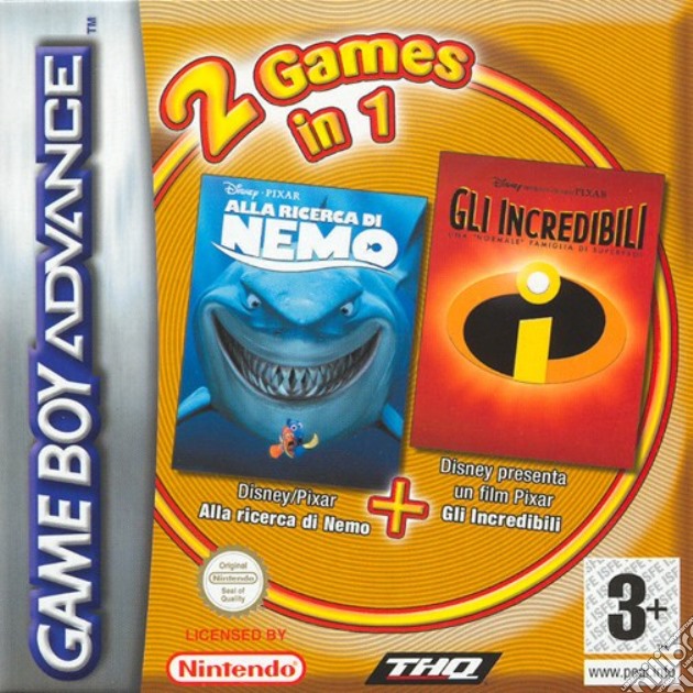 Incredibili + Nemo videogame di GBA