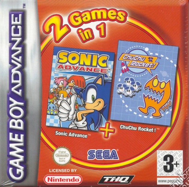 Sonic Advance + Chu Chu Rocket videogame di GBA