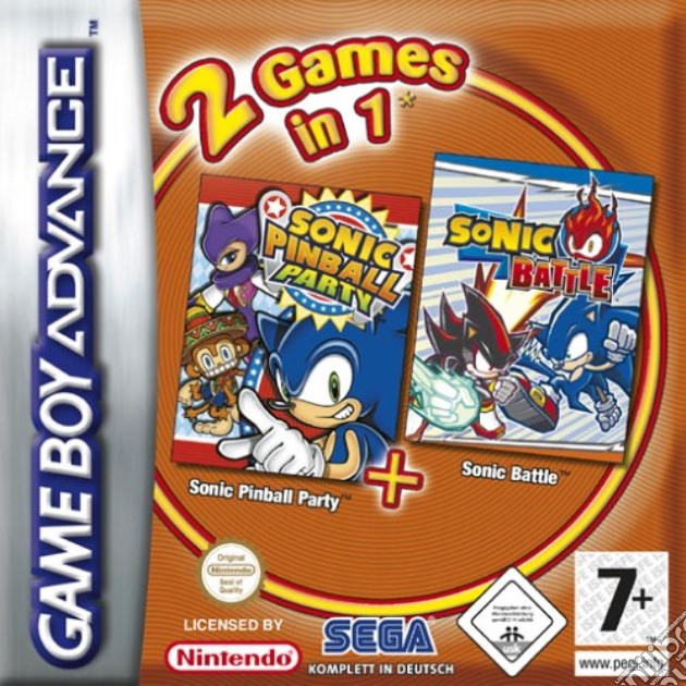 Sonic Pinball + Sonic Battle videogame di GBA
