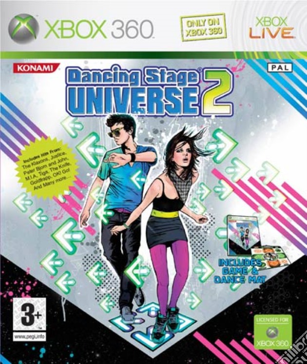 Dancing Stage Universe 2 + Dance Mat videogame di X360