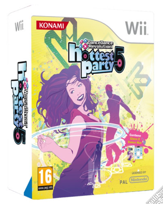 DDR Hottestparty 5 + mat videogame di WII