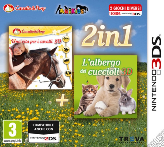Una vita per i cavalli+Albergo Cuccioli videogame di 3DS
