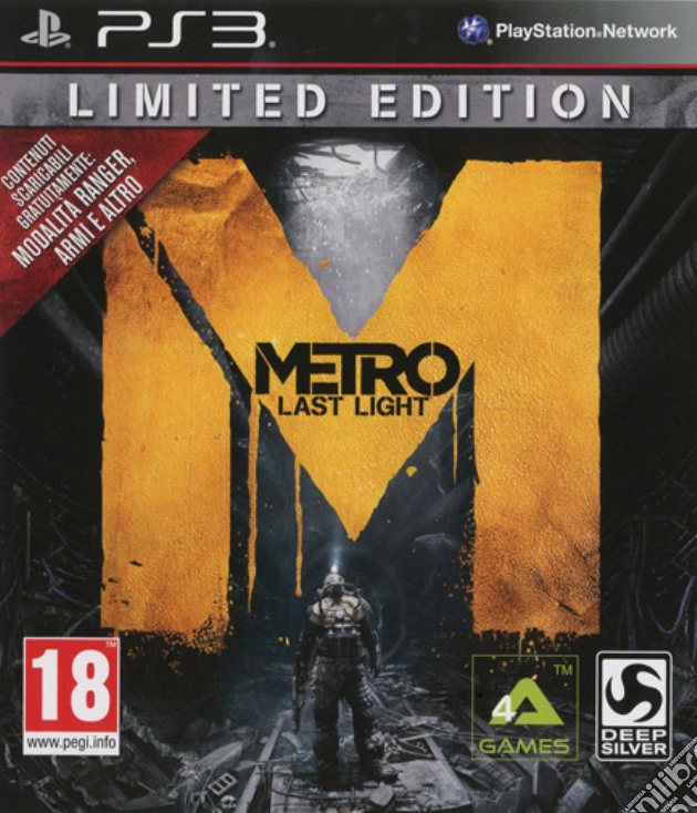 Metro Last Light Limited Ed. videogame di PS3