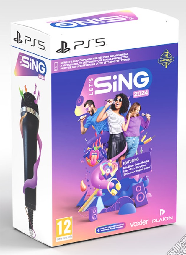 Let's Sing 2024 + 1 Microfono videogame di PS5