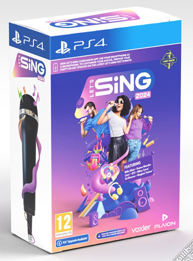 Let's Sing 2024 + 1 Microfono videogame di PS4