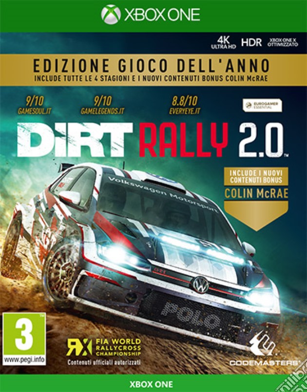 Dirt Rally 2.0 GOTY videogame di XONE
