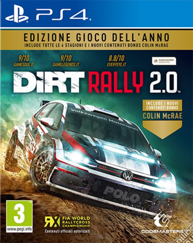 Dirt Rally 2.0 GOTY videogame di PS4