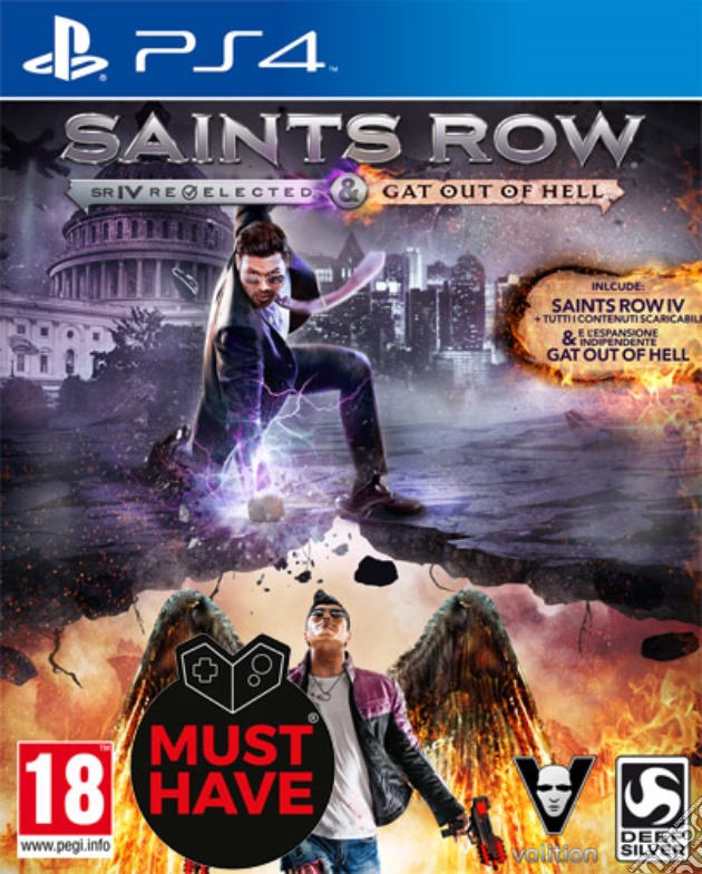 SRIV ReElect.&GatOutOfHell STD MustHave videogame di PS4